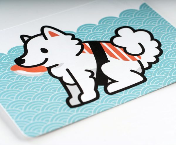 Carte Postale Samoyede Sushi